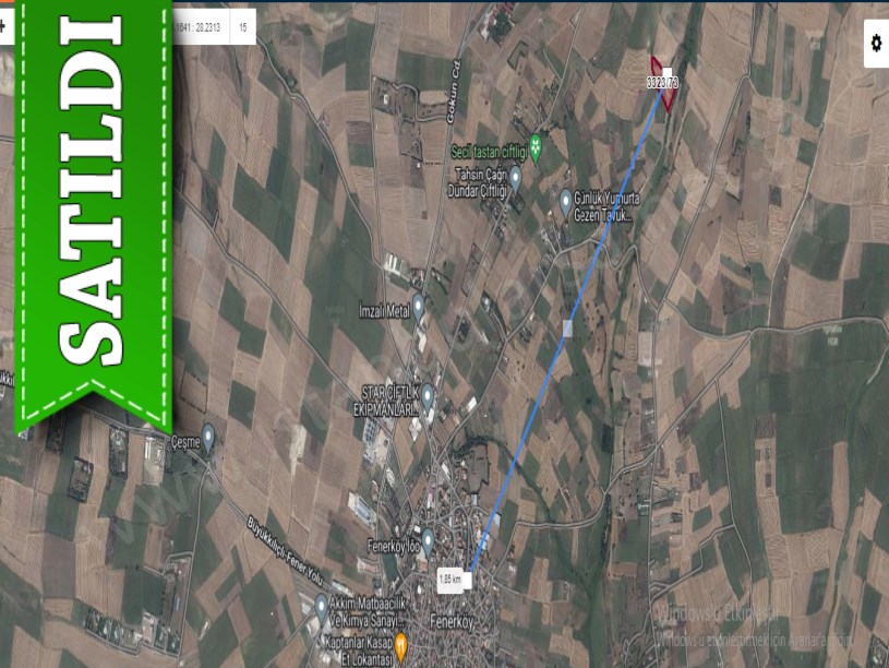 Silivri Fenerköyde Satılık Arsa , 870 M2 Çevrili Çaplı Yolu Var