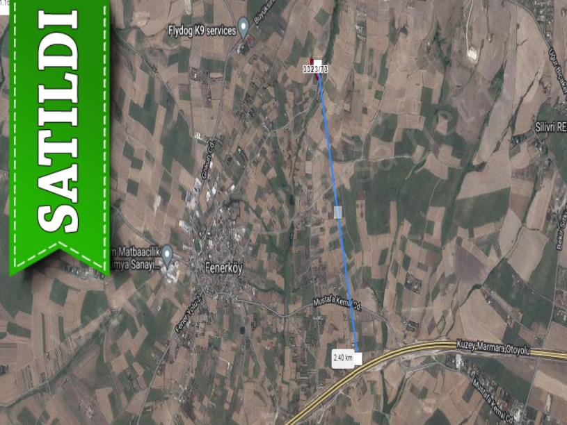 Silivri Fenerköyde Satılık Arsa , 870 M2 Çevrili Çaplı Yolu Var