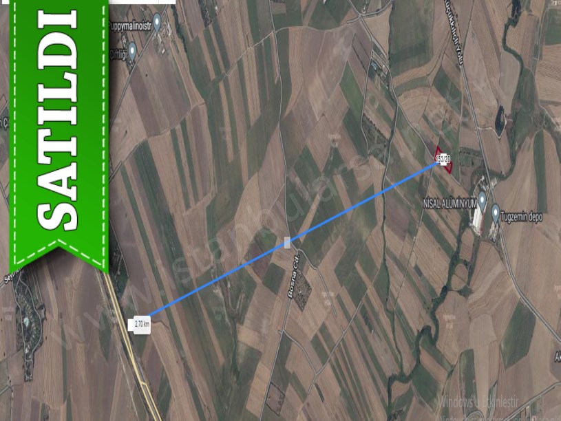 Silivri Seymende Satılık Arsa , 749 M2 Resmi Yola Cephe Çevrili 