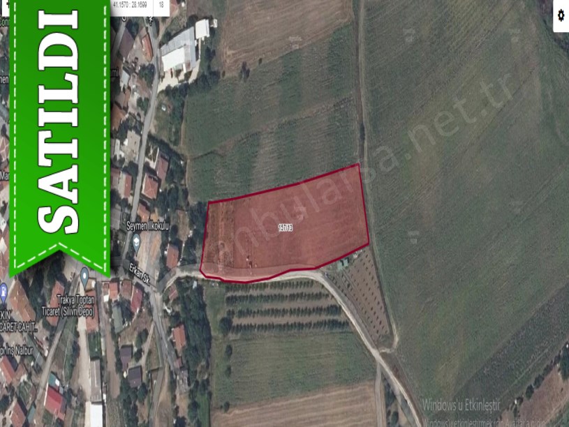 Silivri Seymende Satılık Arsa , 400 M2 Çaplı Merkezde Yolu Var