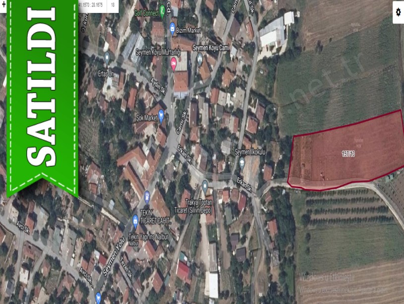 Silivri Seymende Satılık Arsa , 400 M2 Çaplı Merkezde Yolu Var