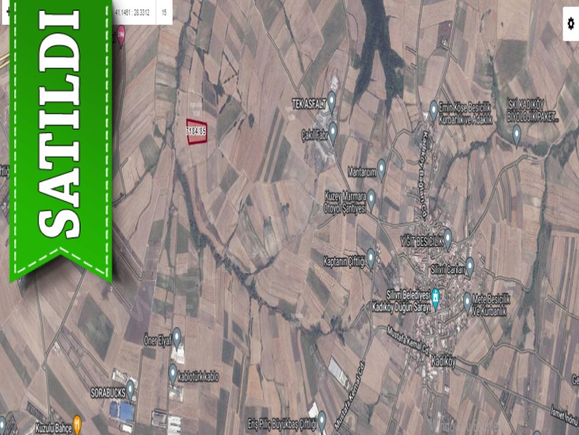 Silivri Kadıköyde Satılık Arsa , 1,300 M2 Yeri Belli Hisseli