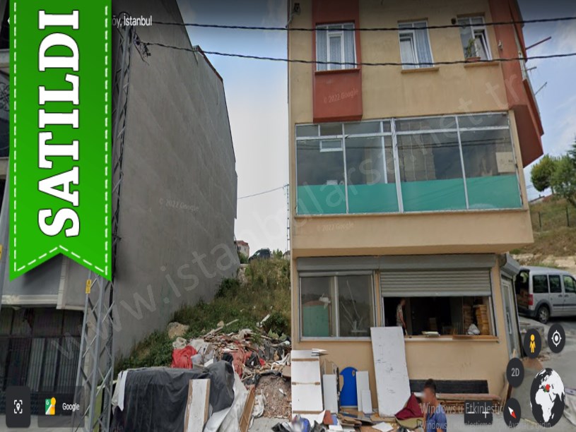 Arnavutköy Boğazköyde Satılık Arsa , 168 m2 Cadde Cephe 3 Kat İmarlı