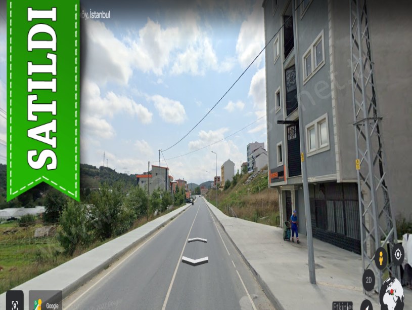 Arnavutköy Boğazköyde Satılık Arsa , 168 m2 Cadde Cephe 3 Kat İmarlı