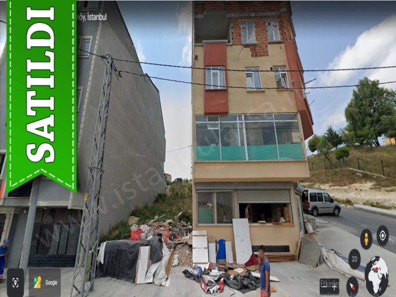 Arnavutköy Boğazköyde Satılık Arsa , 168 m2 Cadde Cephe 3 Kat İmarlı