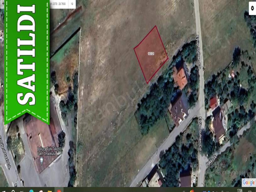 Arnavutköy Bollucada Satılık Arsa , 808 M2 Müstakil İmarlı 