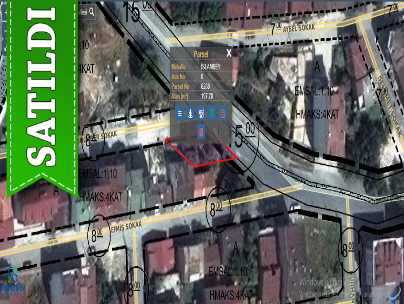 Arnavutköy İslambeyde Satılık Arsa , 197 M2 Cadde Cephe 4 Kat İmarlı