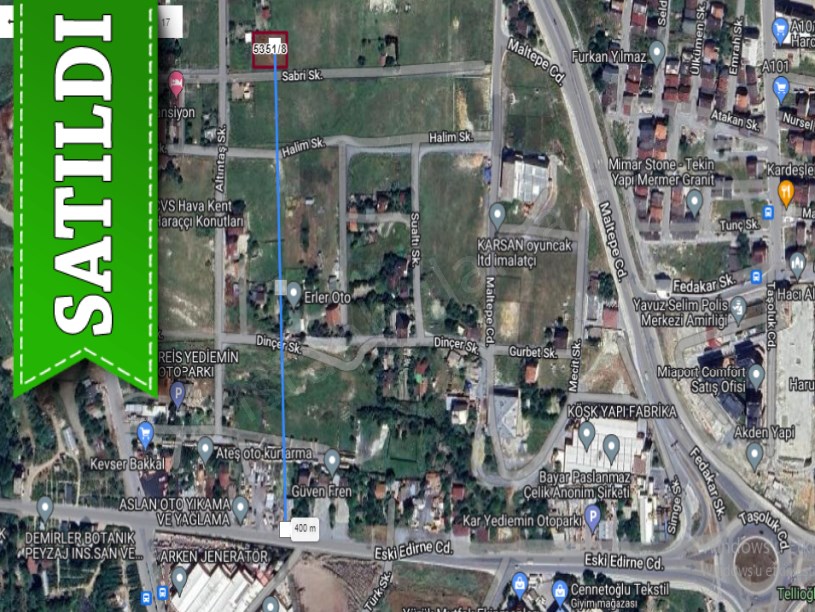Arnavutköy Haraççıda Satılık Arsa , 1000 M2 Müstakil İmarlı 