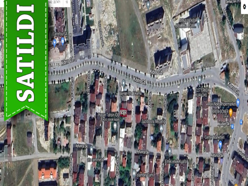 Arnavutköy İslambeyde Satılık Arsa , 138 M2 3 Kat İmarlı Müstakil