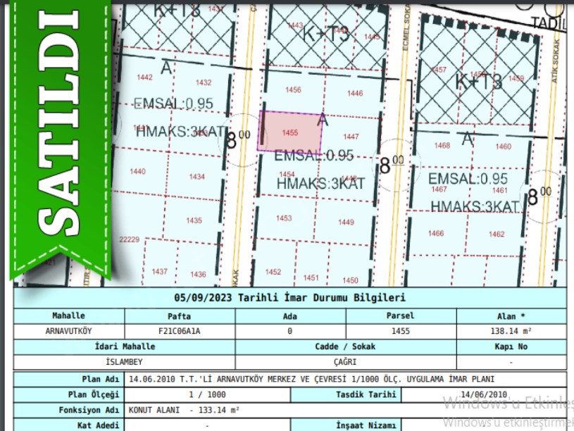 Arnavutköy İslambeyde Satılık Arsa , 138 M2 3 Kat İmarlı Müstakil