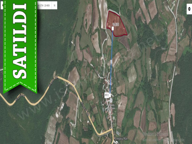 Çatalca Celepköyde Satılık Arsa , 536 M2 Çaplı Yolu Var