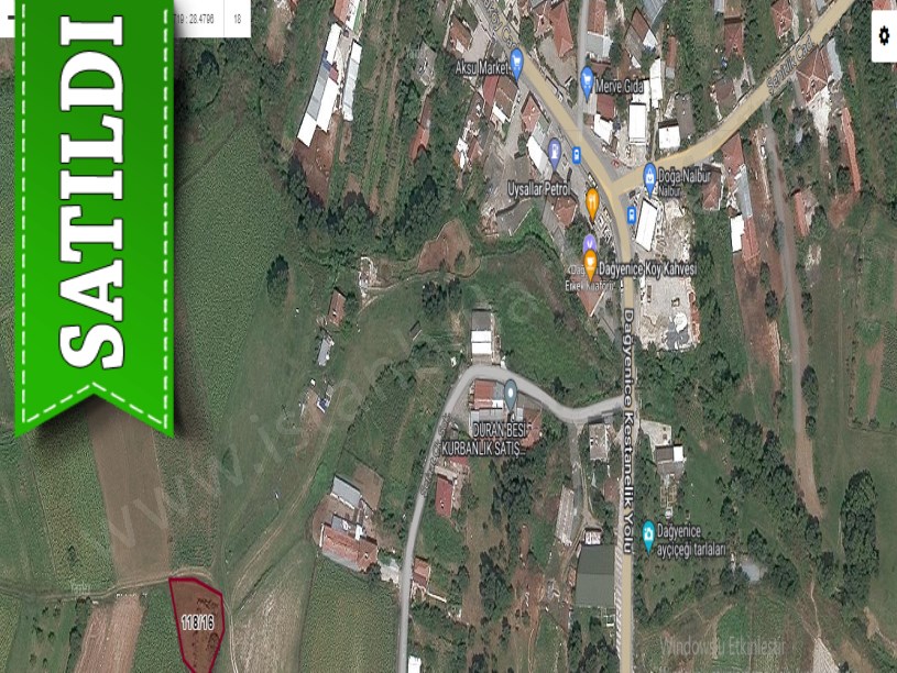 Çatalca Dağyenicede Satılık  Arsa , 208 M2 Çaplı Çevrili Yolu Var