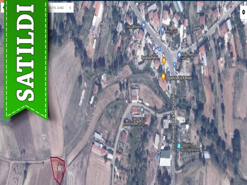 Çatalca Dağyenicede Satılık  Arsa , 208 M2 Çaplı Çevrili Yolu Var
