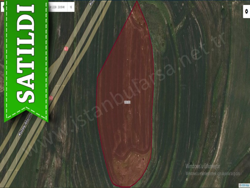 Arnavutköy Yassıörende Satılık Arsa , 773 M2 Otobana Cephe Hisseli 