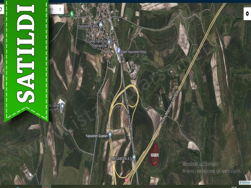 Arnavutköy Yassıörende Satılık Arsa , 773 M2 Otobana Cephe Hisseli 