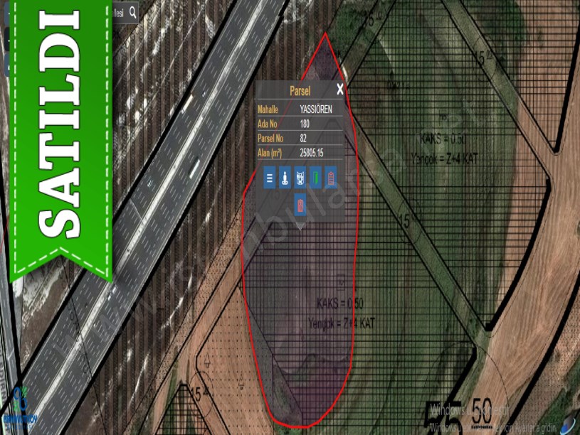 Arnavutköy Yassıörende Satılık Arsa , 773 M2 Otobana Cephe Hisseli 