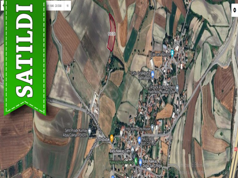 Çatalca Nakkaşta  Satılık Arsa , 683 m2 Evlerin Yakını Hisseli 