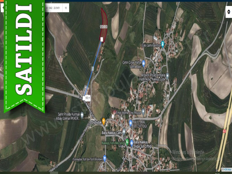 Çatalca Nakkaşta  Satılık Arsa , 683 m2 Evlerin Yakını Hisseli 