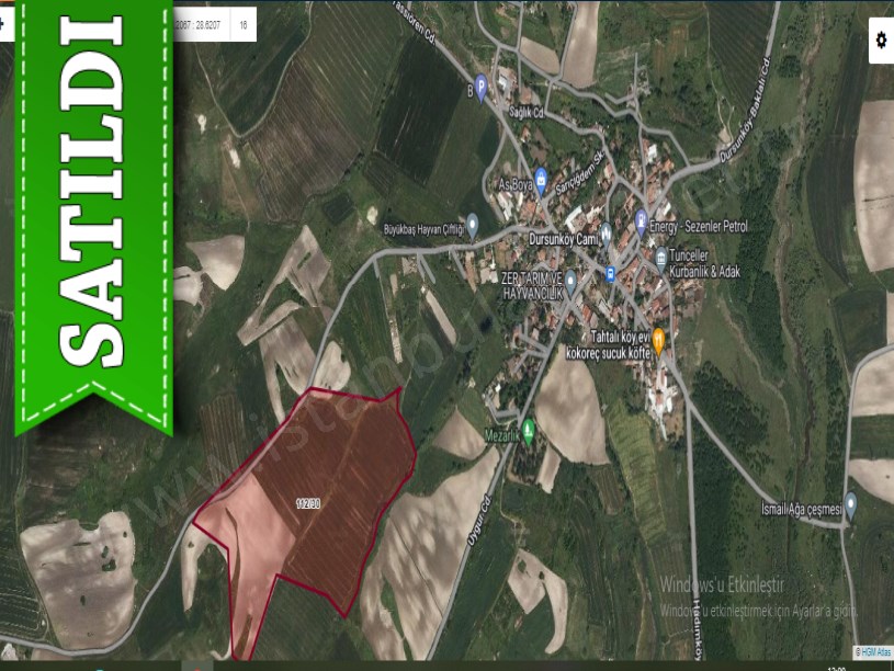 Arnavutköy Dursunköyde Satılık Arsa , 1000 M2 Yolu Var İmarlı 