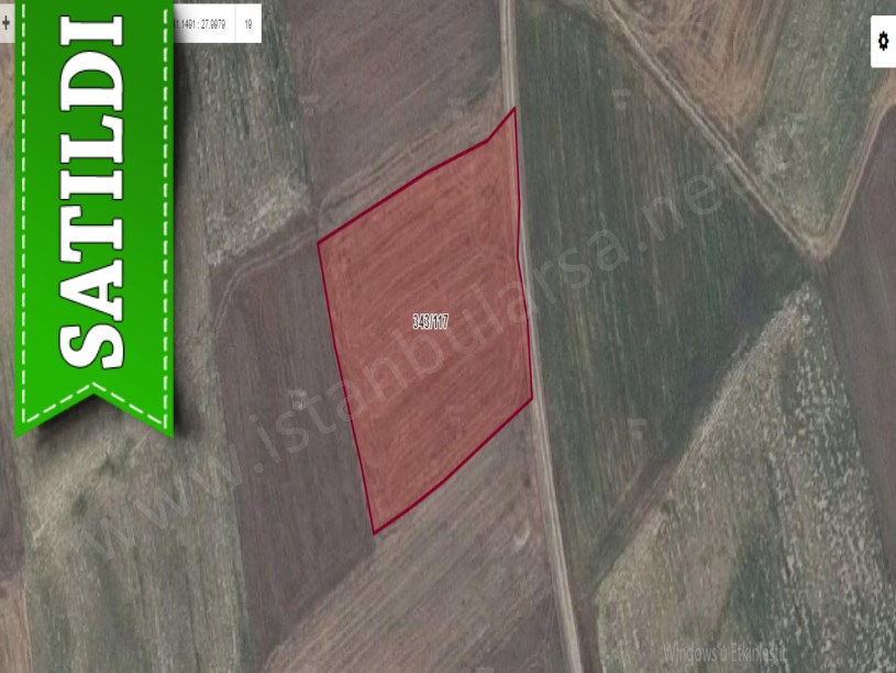 Silivri Değirmenköyde Satılık Tarla , 3,284 M2 Resmi Yola Cephe Müstakil