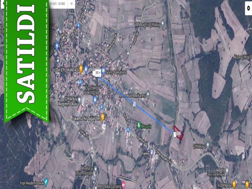 Çatalca Çiftlikköyde Satılık Arsa , 621 M2 Evlerin Yakını Yolu Var