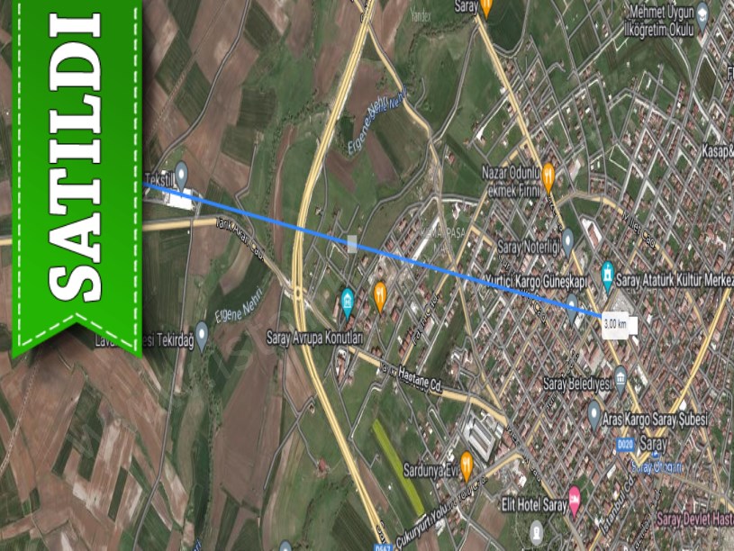 Tekirdağ Saray Çukuryurtta Satılık Tarla , 4,700 M2 Tek Tapu 