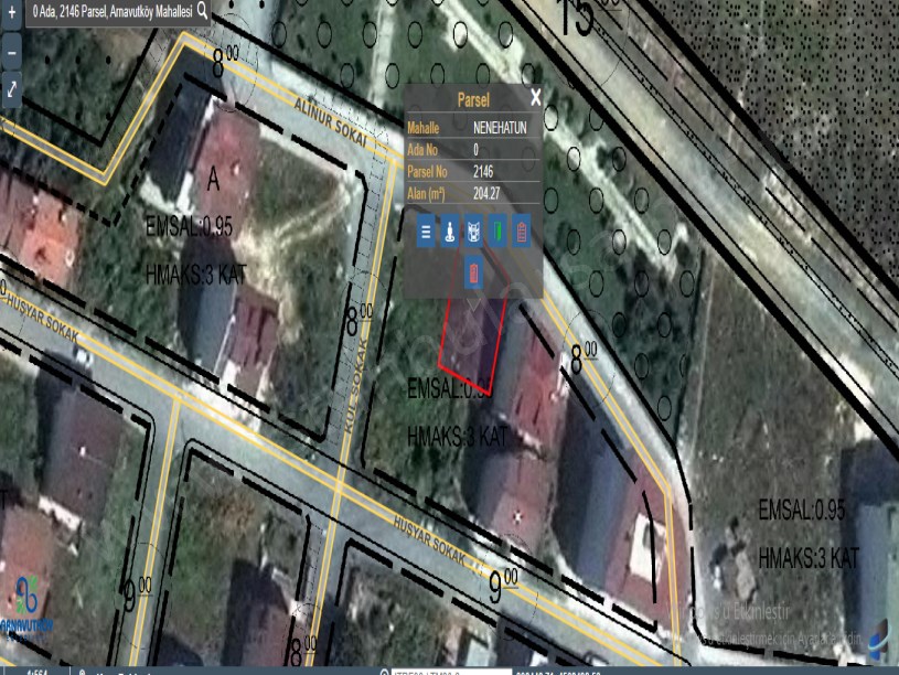  Arnavutköy NeneHatun Mah. Satılık Arsa , 204 M2 Müstakil İmarlı 