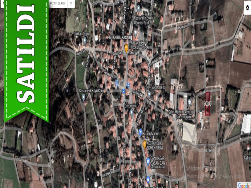 Çatalca Kestanelikte Satılık Arsa , 1,147 m2 İmarlı Müstakil 