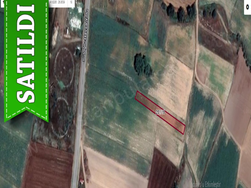 Edirne Havsa Hasköy Satılık Tarla , 1,423 m2 Yolu Var Müstakil