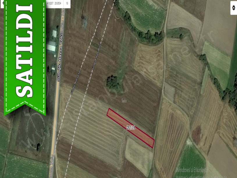 Edirne Havsa Hasköy Satılık Tarla , 1,423 m2 Yolu Var Müstakil