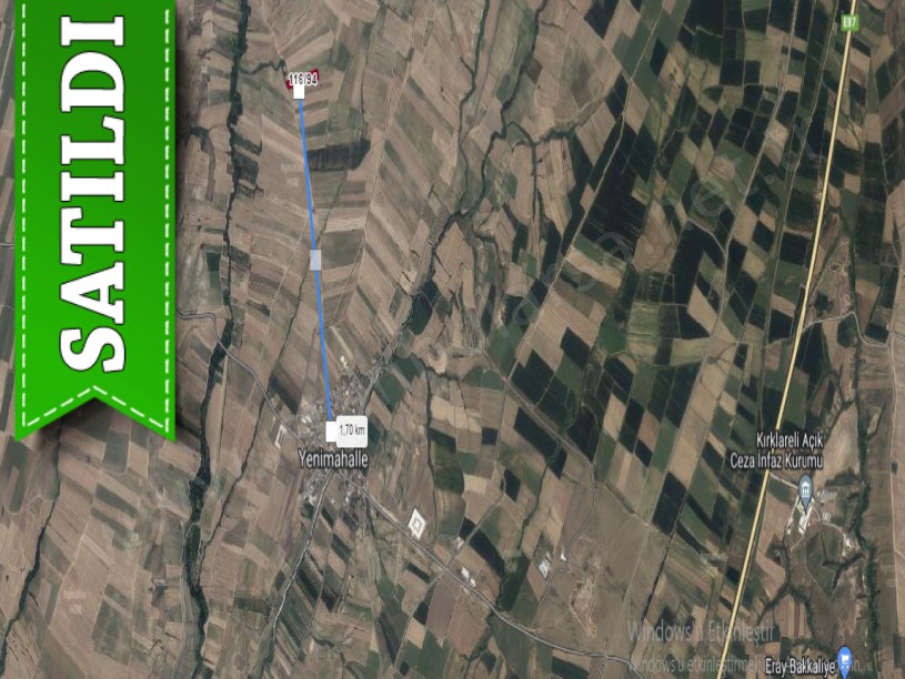 Kırklareli Babaeski Yenimahalle Köyünde Satılık Tarla , 8,504 m2 Müstakil Yolu Var