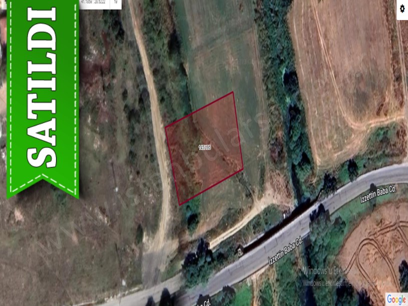 Çatalca İzzettinde Satılık Arsa , 340 M2 Çaplı Çevrili Cadde Cephe 