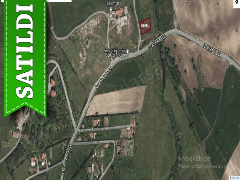 Çatalca İzzettinde Satılık Arsa , 340 M2 Çaplı Çevrili Cadde Cephe 