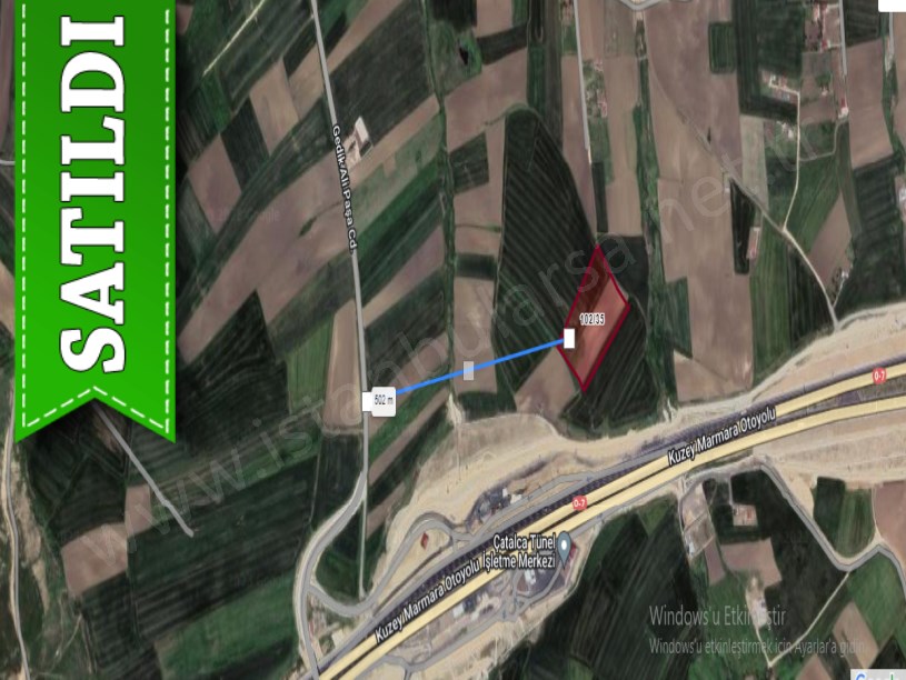 Çatalca Elbasanda Satılık Arsa , 350 m2 Çaplı Yolu Var