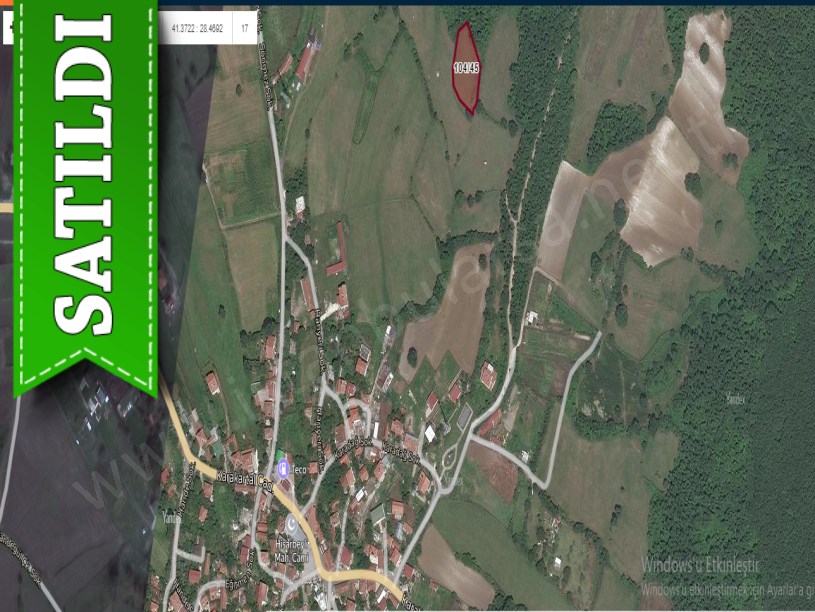 Çatalca Hisarbeylide Satılık Arsa , 250 M2 Çaplı Yeri Belli