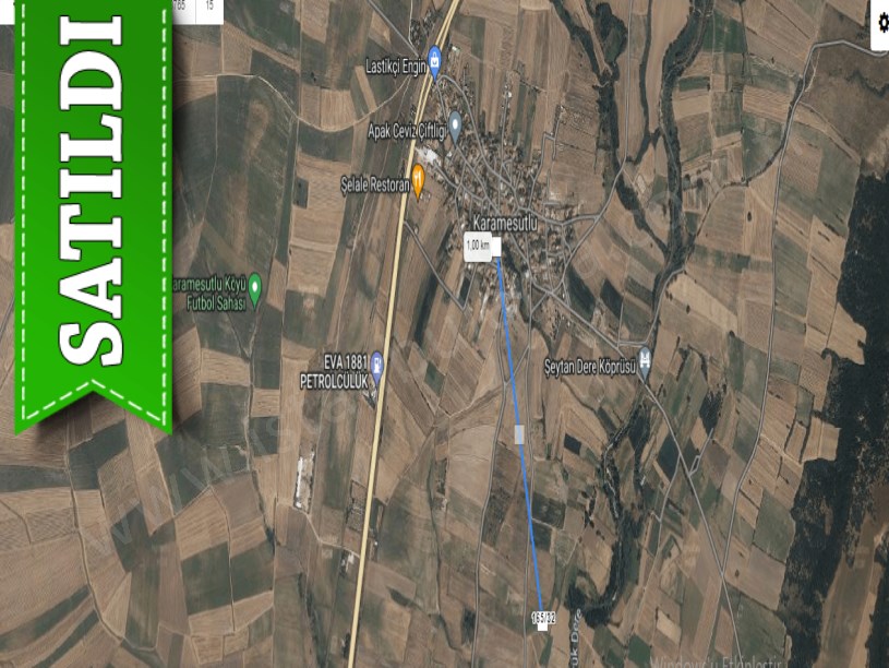 Kırklareli Babaeski Karamesutlu Köyünde Satılık Tarla , 641 M2 Müstakil