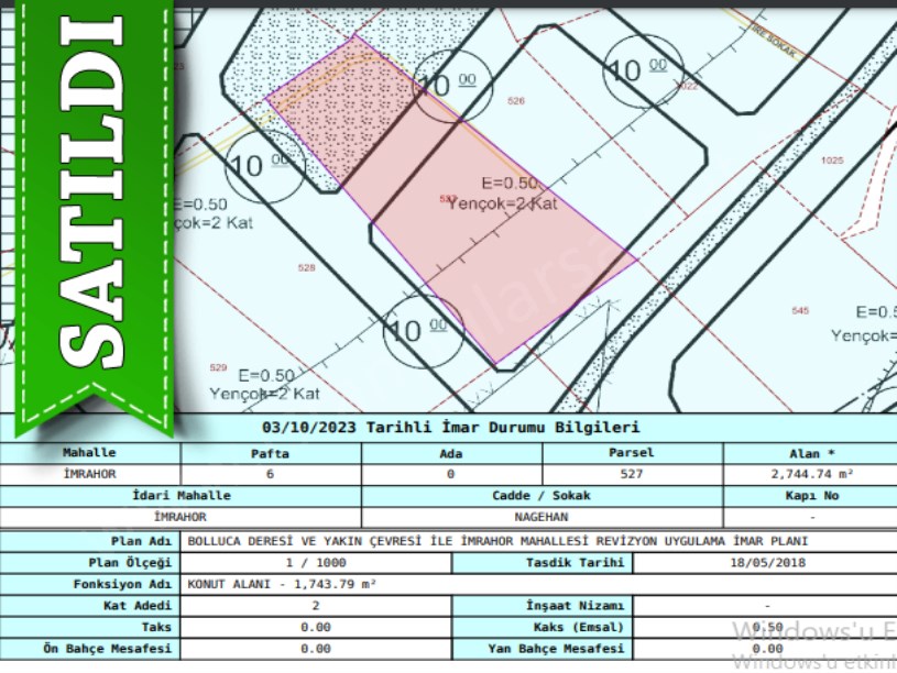 Arnavutköy İmrahorda Satılık Arsa , 300 m2 İmarlı Merkezde 