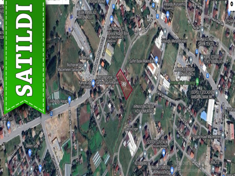 Arnavutköy İmrahorda Satılık Arsa , 300 m2 İmarlı Merkezde 