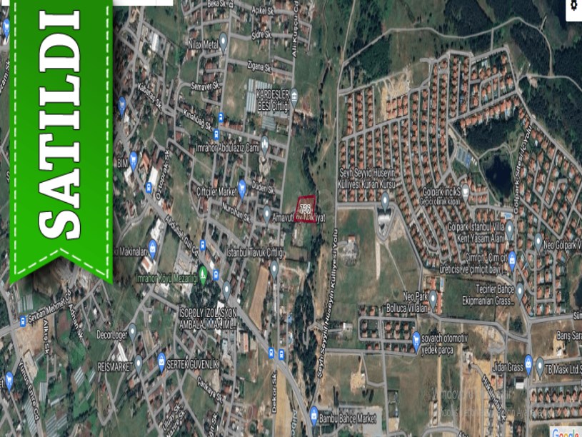 Arnavutköy İmrahorda Satılık Arsa , 140 M2 Caddeye Yakın İmarlı