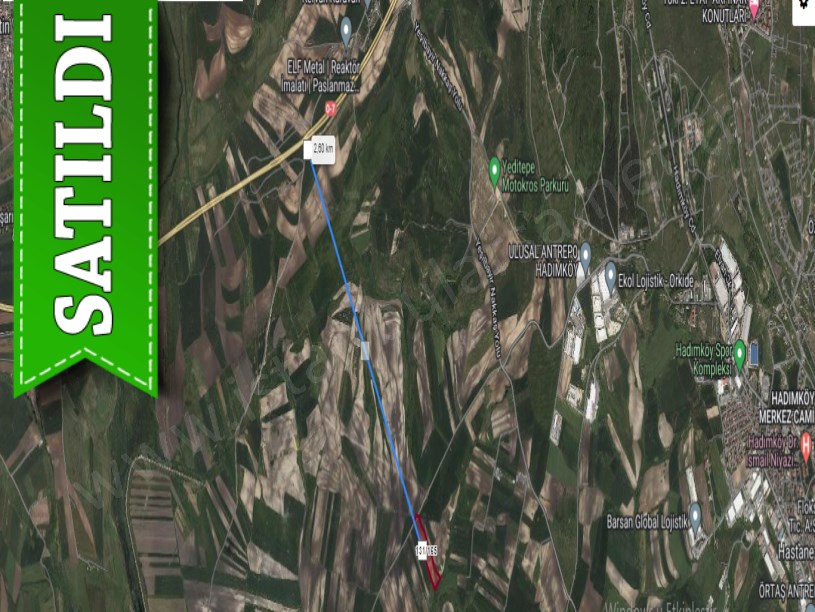 Çatalca Nakkaşta  Satılık Arsa , 822 M2 Yolu Var Hisseli 