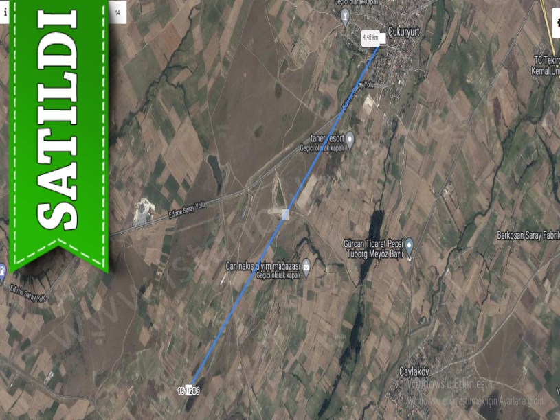 Tekirdağ Saray Çukuryurtta Satılık Tarla , 2,340 M2 Müstakil