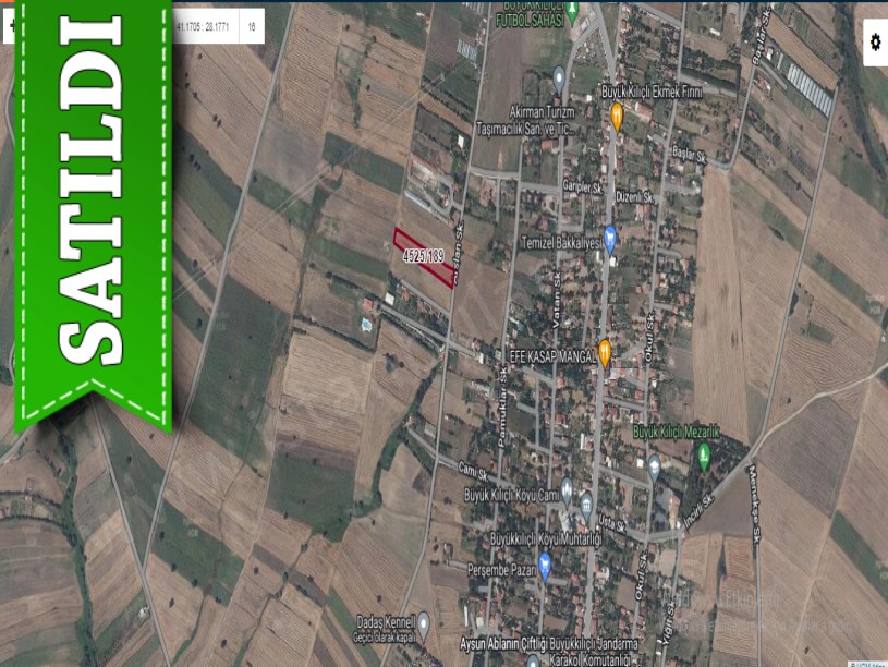 Silivri Büyükkılıçta Satılık Tarla , 4,300 m2 Müstakil İmara Yakın 