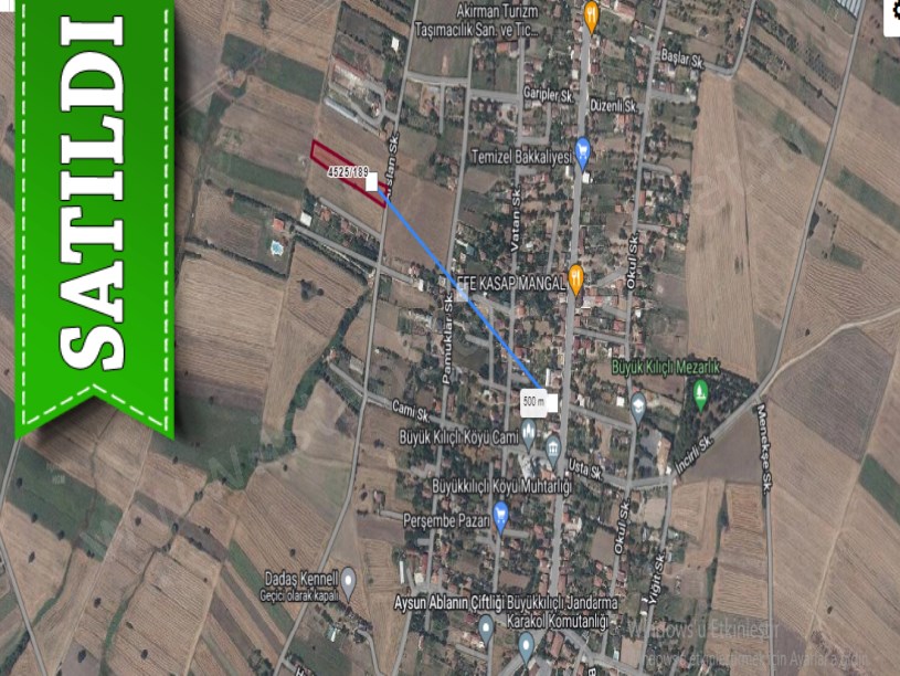 Silivri Büyükkılıçta Satılık Tarla , 4,300 m2 Müstakil İmara Yakın 