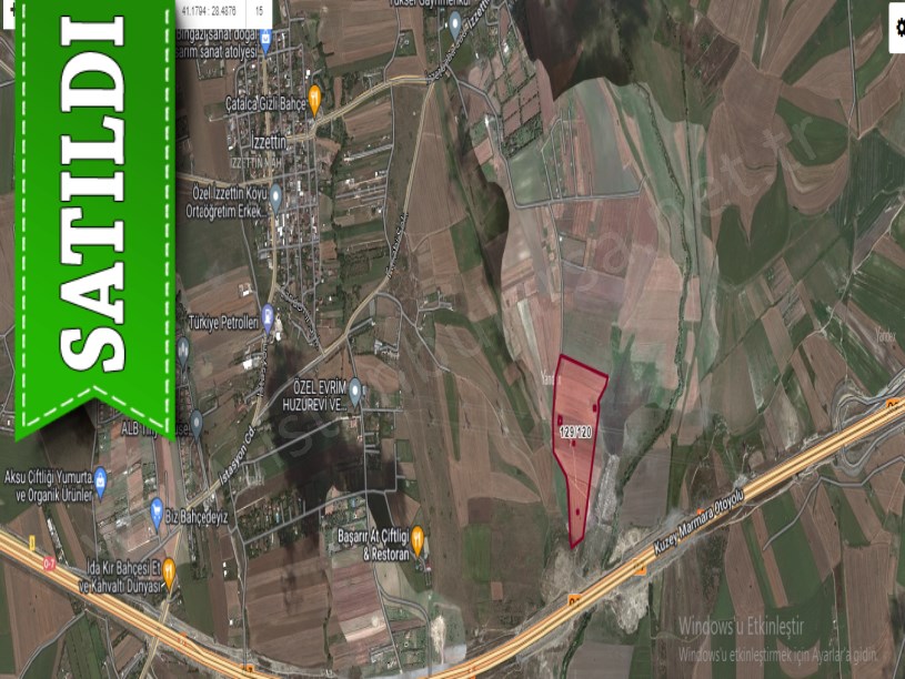Çatalca İzzettinde Satılık Arsa , 325 M2 Hisseli Yolu Var