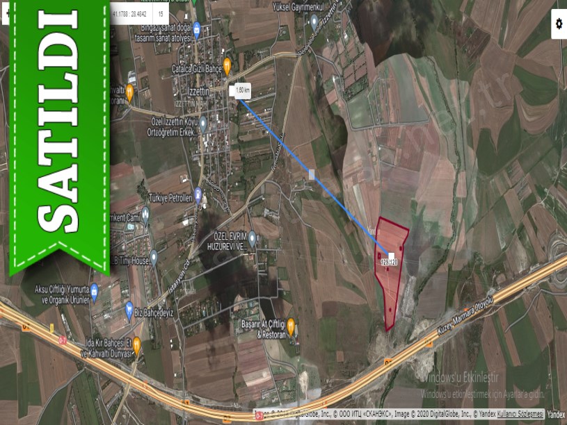 Çatalca İzzettinde Satılık Arsa , 325 M2 Hisseli Yolu Var