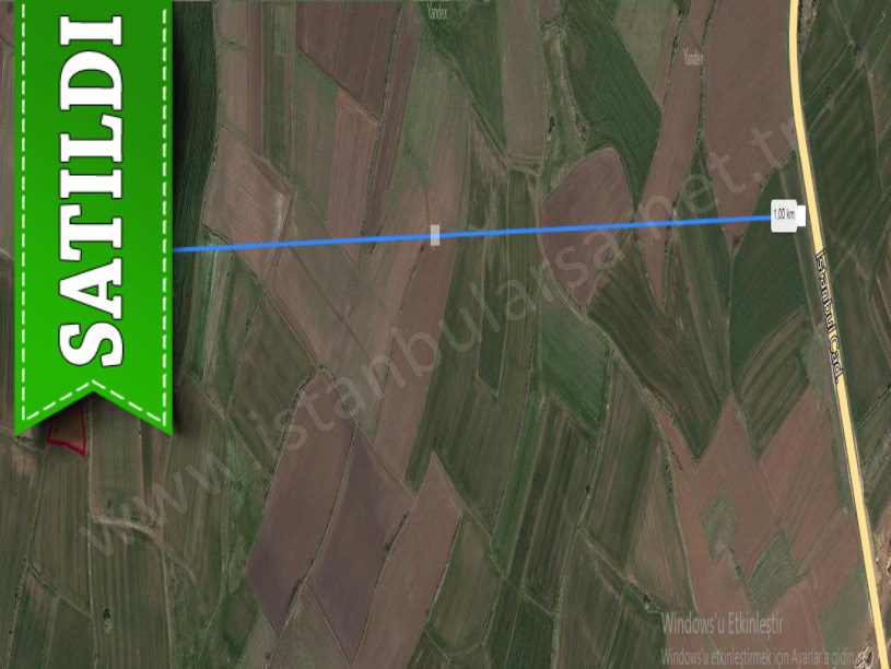 Kırklareli Vize Çakıllı Köyünde Satılık Arsa , 400 m2 Çaplı Yolu Var