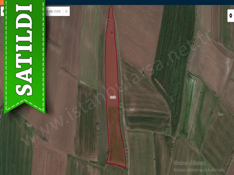 Kırklareli Vize Çakıllı Köyünde Satılık Arsa , 400 m2 Çaplı Yolu Var