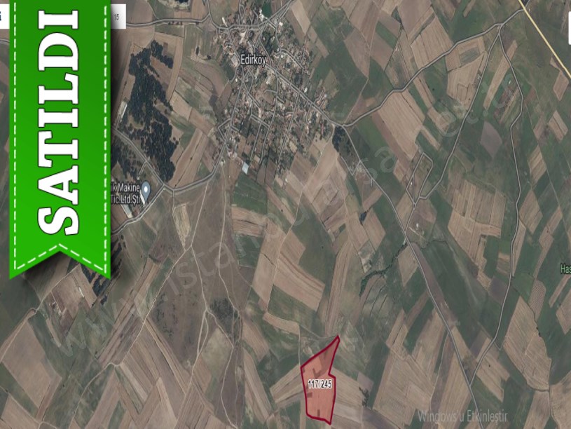 Tekirdağ Saray Edirköyde Satılık Arsa , 1,180 M2 Yolu Var Çaplı 