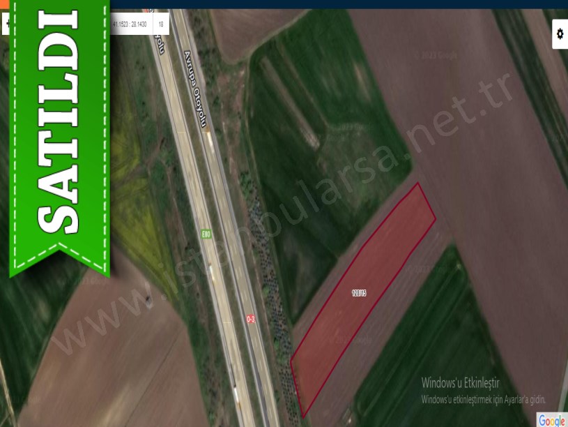 Silivri Seymende Satılık Arsa , 291 M2 Hisseli Otoyola Cephe 