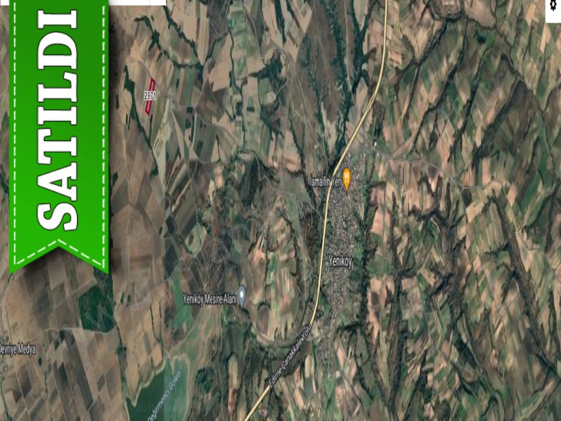 Edirne  Uzunköprü Yeniköy Mah. Satılık Arsa , 1,250 m2 Yolu Var Hisseli